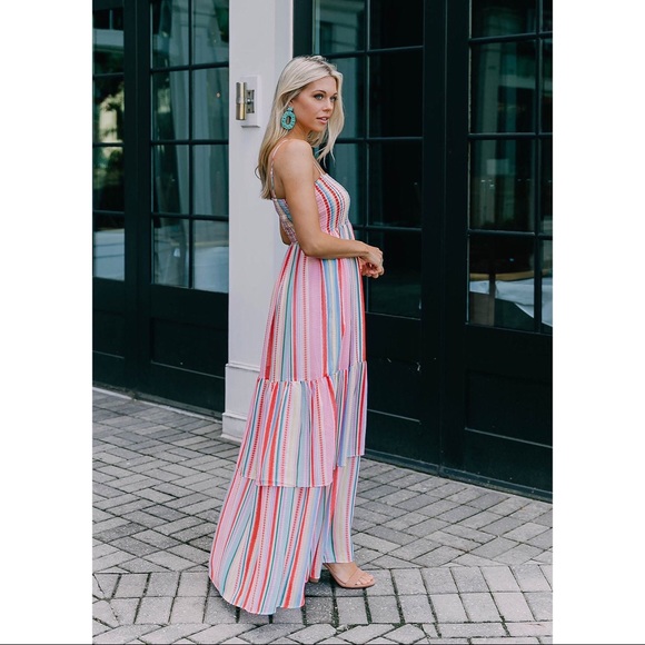 NEW Jack by BB Dakota TRUE COLORS SMOCKED MAXI - Picture 2 of 8